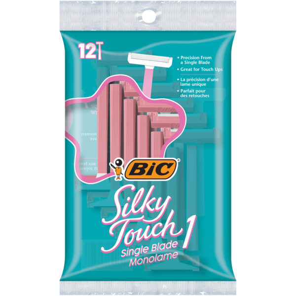 Bic Silk Touch Single Blade Monolame 12 Pack Razors