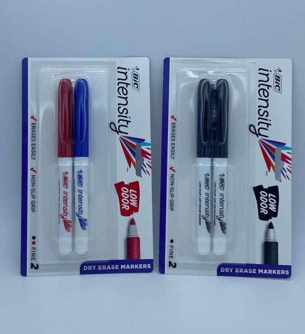 BIC Intensity Dry Erase Markers (Display 3 Colours Assorted)