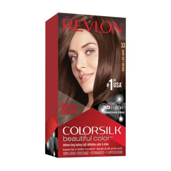 Revlon Colorsilk Hair Colour Dark Soft Brown (#33)