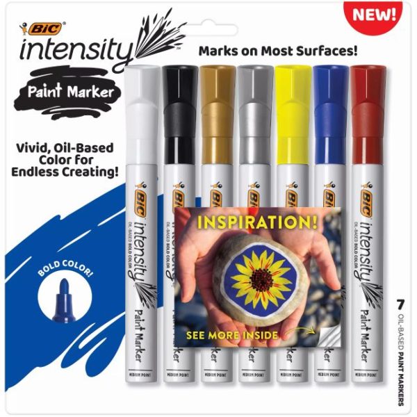 Bic Intensity Oil Based Assorted Paint Markers - 7 Count